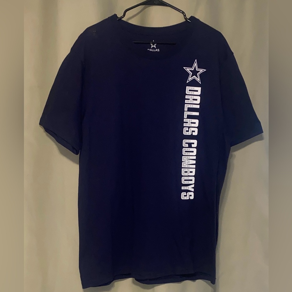Dallas Cowboys Authentic Navy Short Sleeve Spell-Out Team Name/Logo Tee Size XL